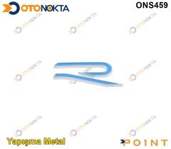 ARMA METAL YAPIŞMA R YENİ LOGO SİYAH KROM POİNT