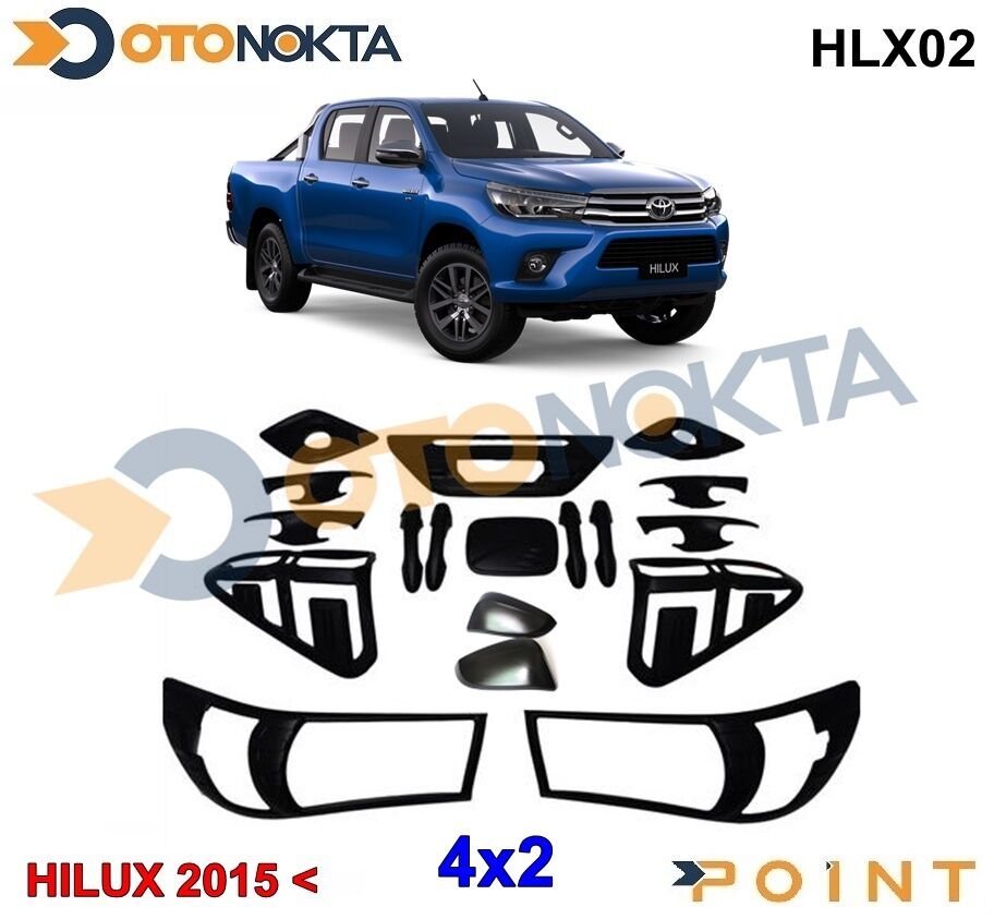 TOYOTA HİLUX 2015-2019 8 PARÇA SİYAH SET 4X2 POİNT