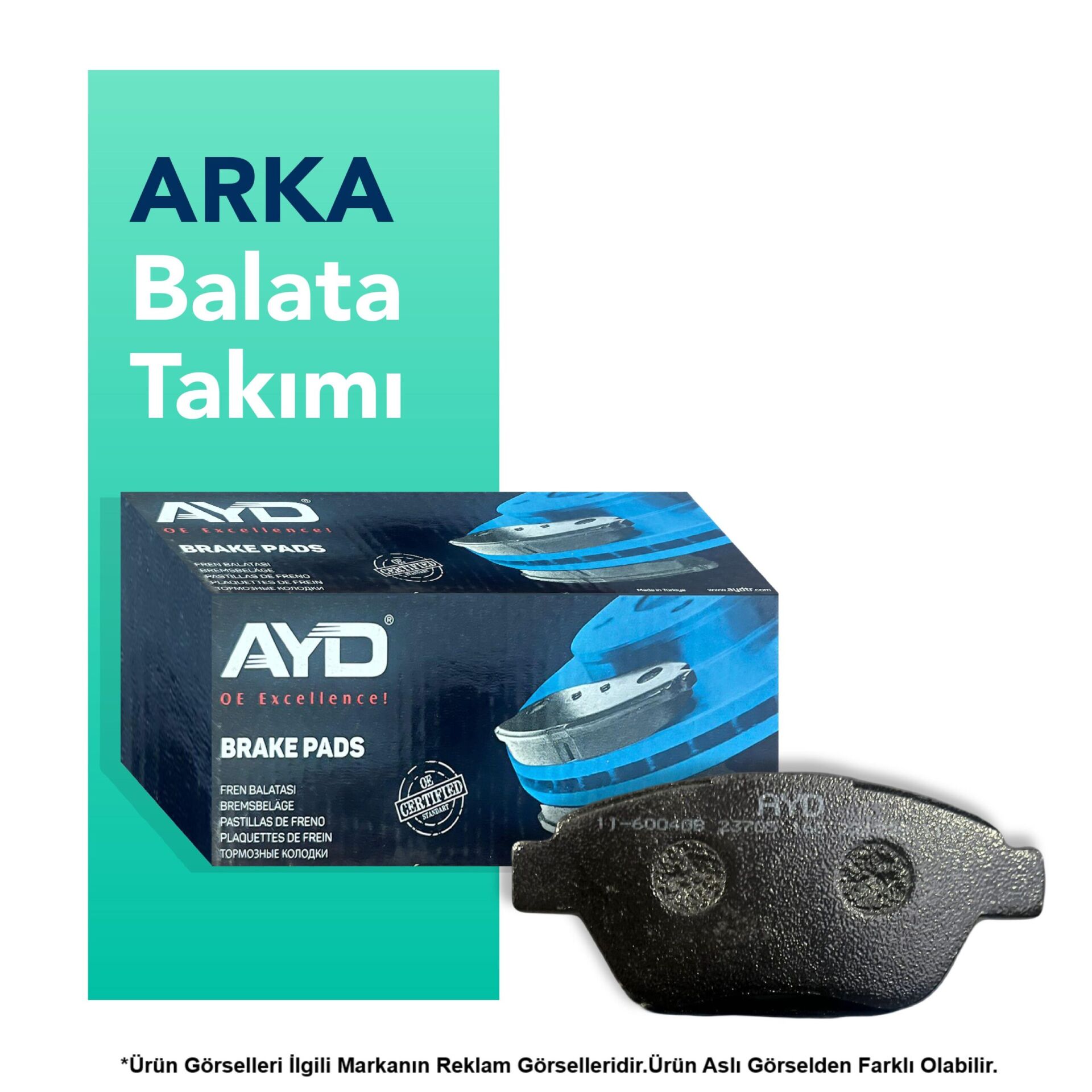 AYD Volkswagen Passat Arka Fren Balata Takımı (2015-2022)