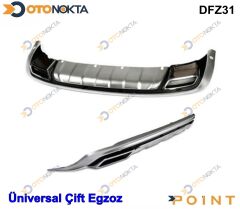 DİFÜZÖR ARKA SPORTAGE 10-15 GRİ ÇİFT EGZOZLU POİNT