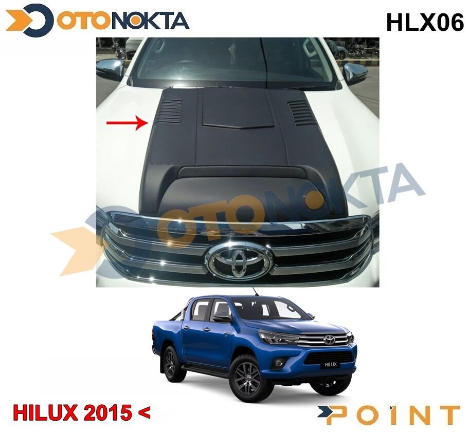 TOYOTA HİLUX 2015-2019 KAPUT ÜST DEKOR SİYAH POİNT