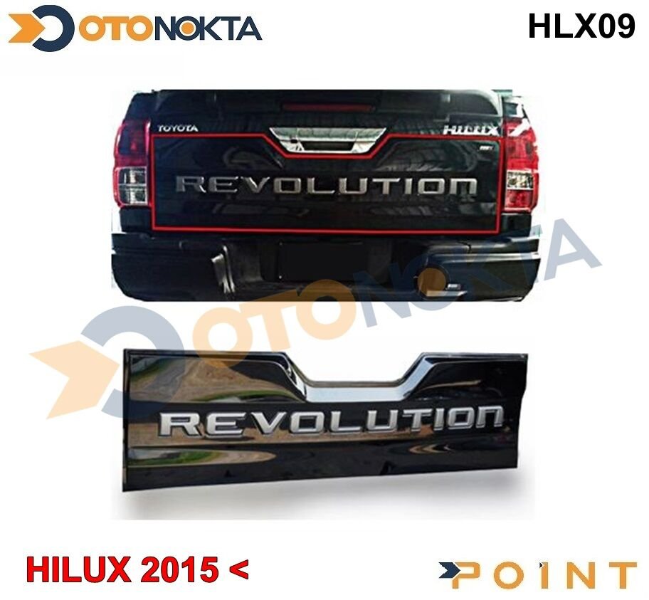TOYOTA HİLUX 2015>BAGAJ KAPAĞI REVOLUTION YAZILI