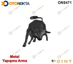 ARMA METAL YAPIŞMA LAMBO LOGO SİYAH POİNT
