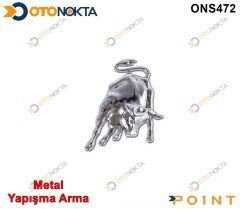 ARMA METAL YAPIŞMA LAMBO LOGO KROM  POİNT