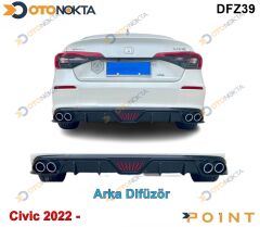 DİFÜZÖR ARKA ARACA ÖZEL LEDLİ CİVİC 2022+ POİNT