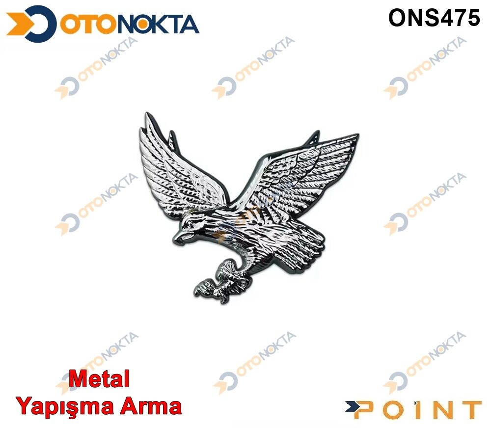 ARMA METAL YAPIŞMA MİNİ KARTAL KROM POİNT