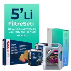 Bosch Renault Megane 2 1.5 Dizel Filtre Bakım Seti Liqui Moly Motor Yağlı (2002-2010) 5 Li