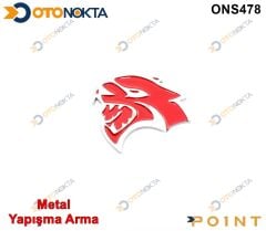 ARMA METAL YAPIŞMA KAPLAN KIRMIZI KROM POİNT