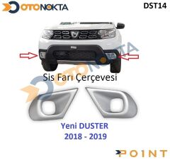 DACİA DUSTER 2018>SİS ÇERCEVESİ PLASTİK 2PRÇ GRİ