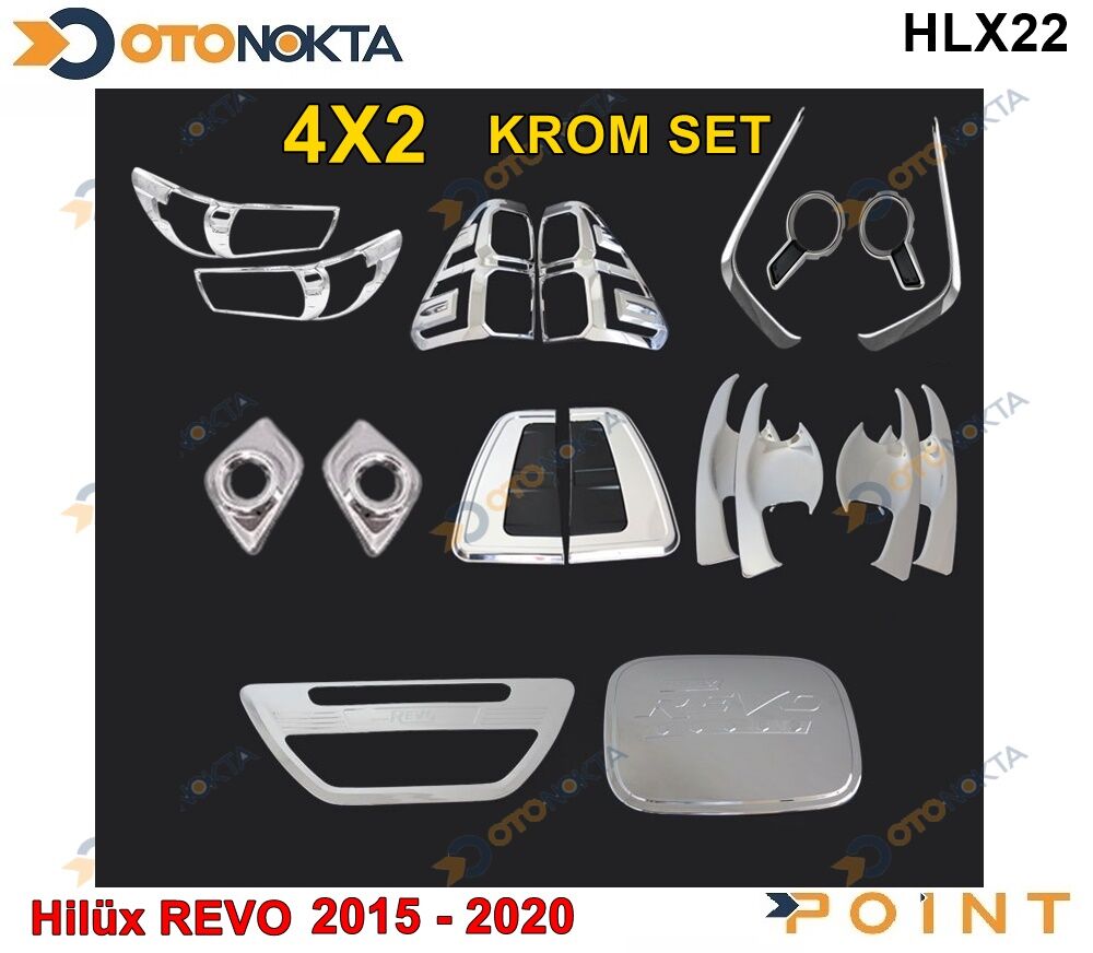 TOYOTA HİLUX 2015-2019  KROM SET 8 PARÇA 4x2 POİNT