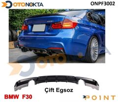 DİFÜZÖR ARKA TAMPON  ARACA ÖZEL F30 TEK UÇLU POİNT