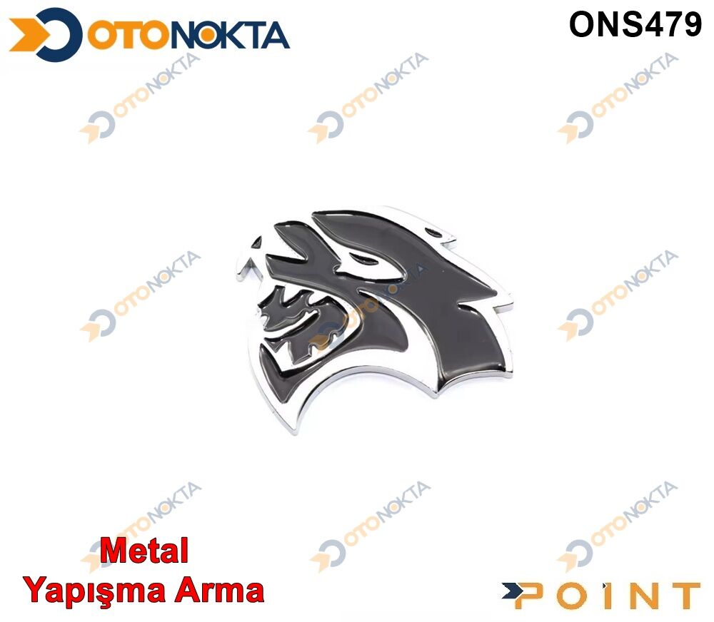 ARMA METAL YAPIŞMA  KAPLAN SİYAH KROM POİNT