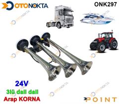 KORNA DALİ DALİ 3 LÜ ARAP KORNASI 24 VOLT 2447-24