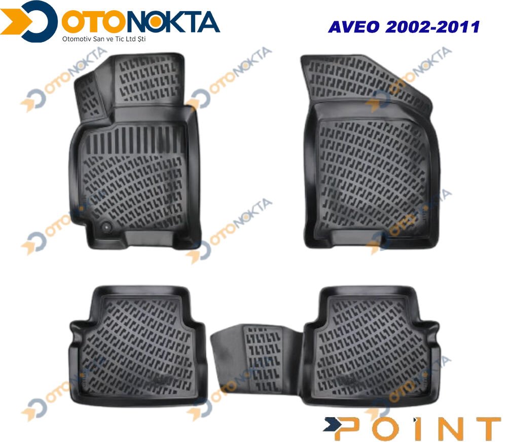 PASPAS 3D HAVUZLU  AVEO 2002-2011 SİYAH POİNT