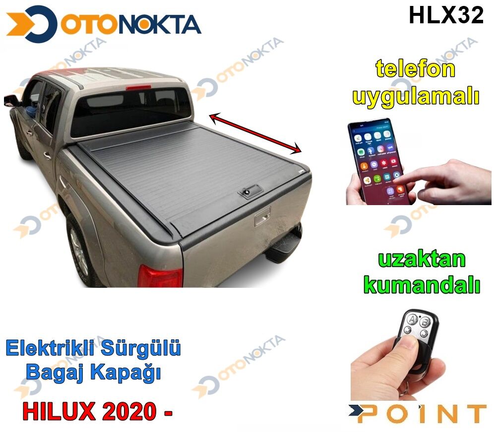 TOYOTA HİLUX 2019> ELEKTRİKLİ KAYARLI SÜRGÜ BAGAJI