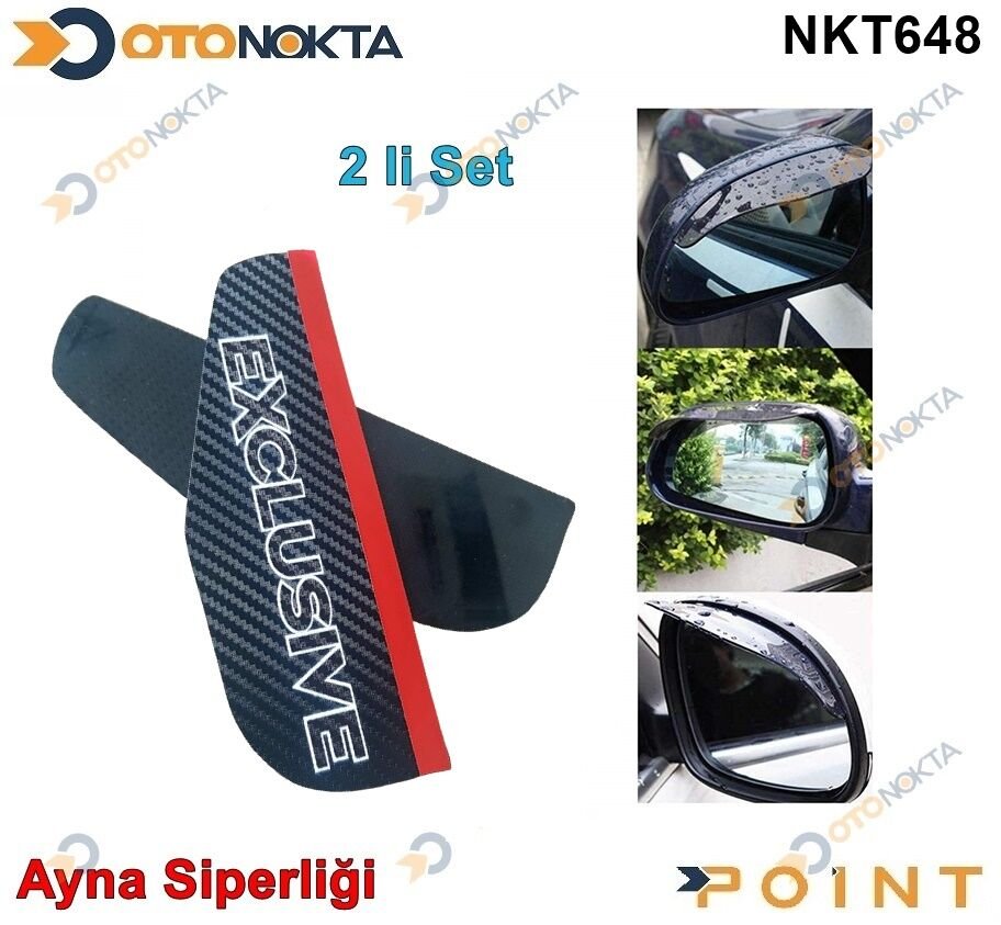 AYNA SİPERLİĞİ SİYAH EXCLUSİVE YAZILI SİYAH