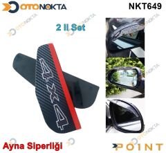 AYNA SİPERLİĞİ SİYAH 4*4 YAZILI SİYAH