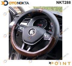 DİREKSİYON KILIFI GEÇMELİ RUGAN KAHVE F-352