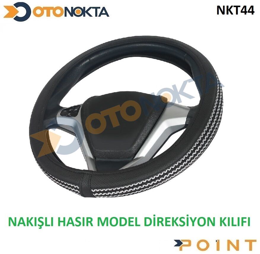 DİREKSİYON KILIFI HASIR MODELİ GRİ  DESEN F-328