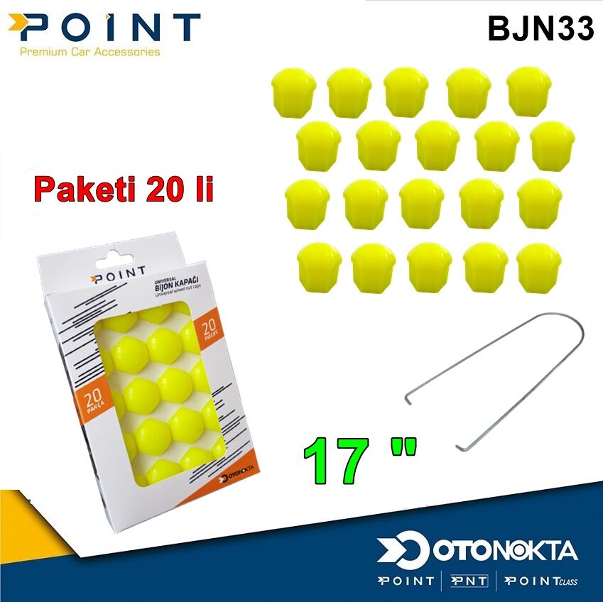 BİJON KAPAK 17 £ FOSFOR SARI 20 Lİ