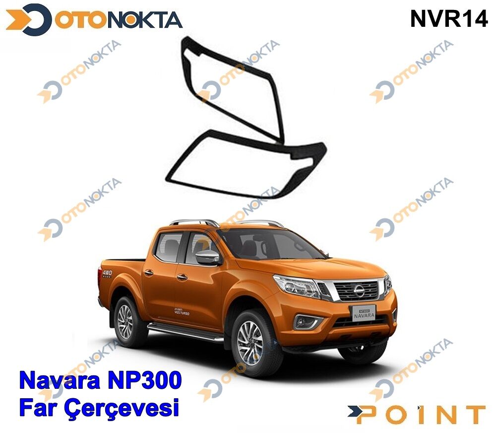 NAVARA NP300 2016> FAR ÇERÇEVESİ SİYAH POİNT