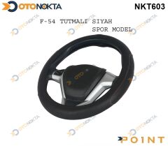 DİREKSİYON KILIFI GEÇMELİ TUTMALI SPORT SİYAH F-54