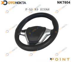 DİREKSİYON KILIFI GEÇMELİ R9 SİYAH SUNİ DERİ F-50
