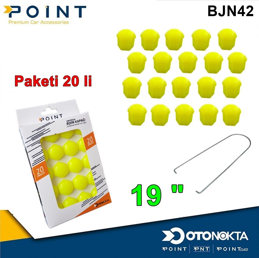 BİJON KAPAK 19 £ FOSFOR SARI 20 Lİ