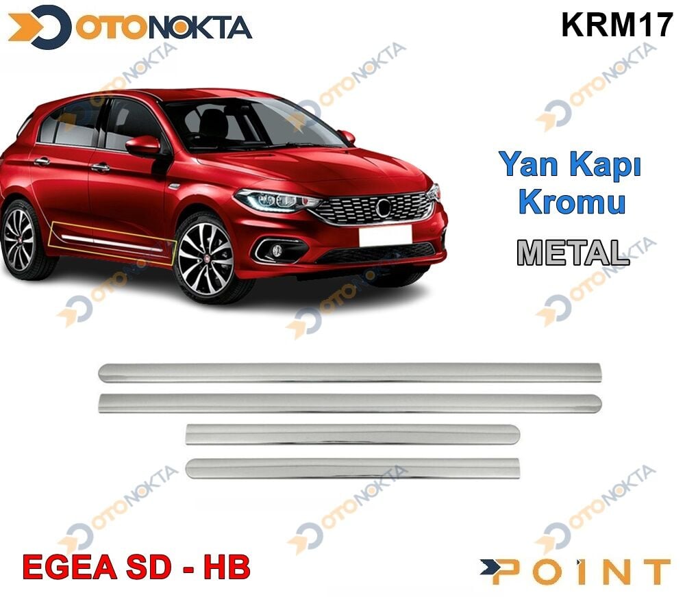 YAN KAPI ÇITASI KROMU 4 PRÇ FİAT EGEA YERLİ