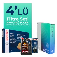 Bosch BMW 7.30 Dizel xDrive Filtre Bakım Seti Motul Motor Yağlı (2008-2012) 4 Lü