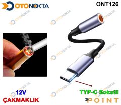 ÇAKMAKLIK TYP-C SOKETLİ 12V POİNT