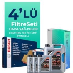 BOSCH Ford Tourneo Custom 2.0 Dizel Filtre Bakım Seti Liqui Moly Motor Yağlı (2015-2023) 4 Lü