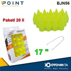 BİJON KAPAK SİVRİ 17 £ FOSFOR SARI 20 Lİ