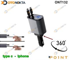 TELEFON ŞARJ ÇAKMAKLIK TYPEC-İPHONE OYNAR POİNT