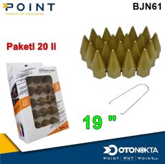 BİJON KAPAK SİVRİ 19 £ ALTIN SARI 20 Lİ