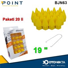 BİJON KAPAK SİVRİ 19 £ SARI 20 Lİ