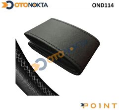 DİREKSİYON KILIFI DİKMELİ DÜZ SİYAH  FX