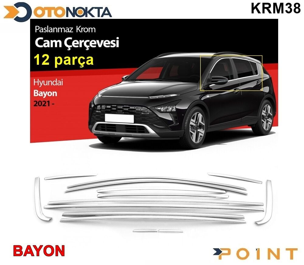 CAM ÇERÇEVESİ KROM SET 12 PRÇ BAYON