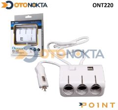 ŞARJ USB ÇAKMAKLI 3 LÜ DÜĞMELİ 1506 POİNT