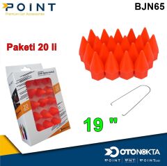 BİJON KAPAK SİVRİ 19 £ TURUNCU 20 Lİ