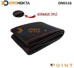 DİREKSİYON KILIFI DİKMELİ NOKTALI KIRMIZI SİYAH FX