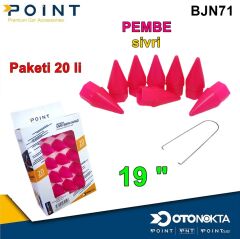 BİJON KAPAK SİVRİ 19 £ PEMBE 20 Lİ
