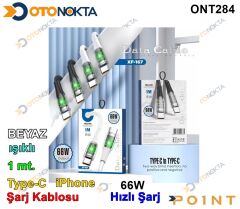 ŞARJ ALETİ  66W HIZ YENİ İPHONE TYPE-C WHİTE POİNT