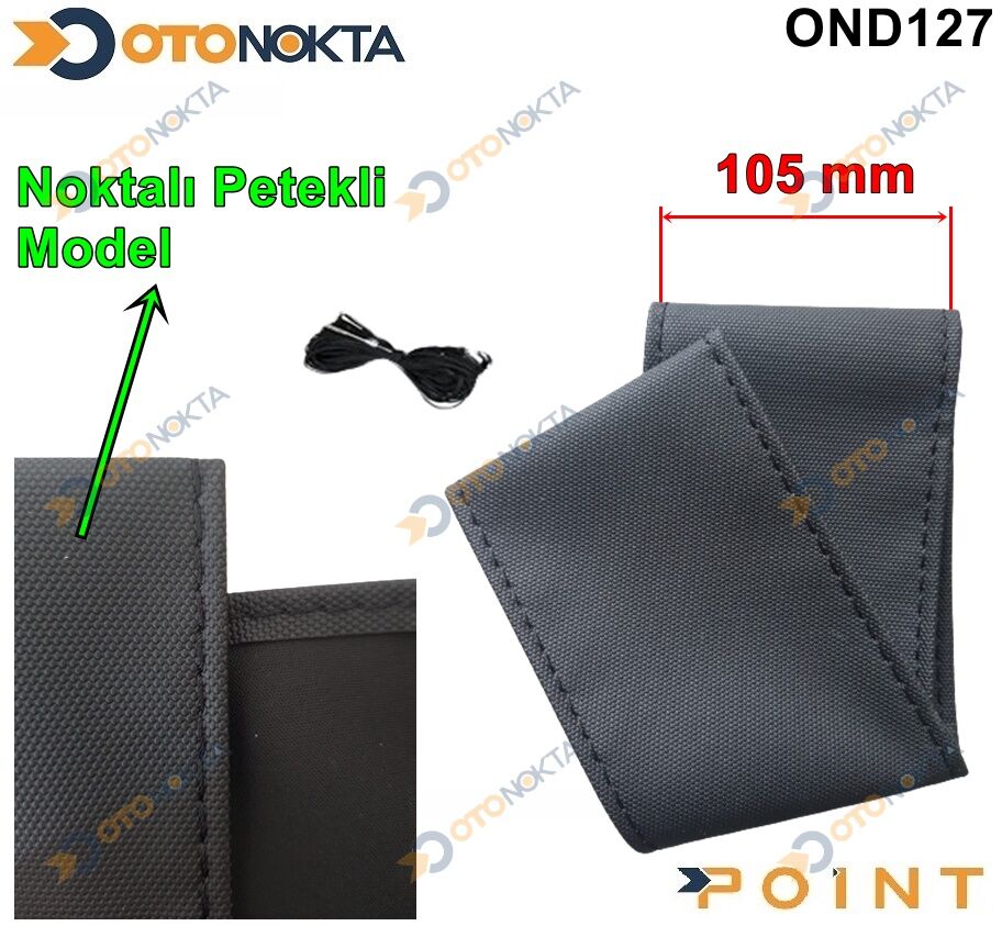 DİREKSİYON DİKMELİ KILIFI NOKTALI SİYAH İP 105 CM