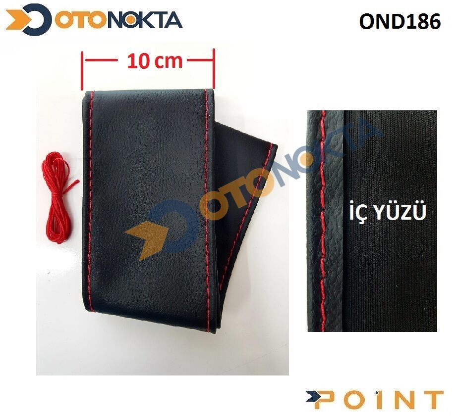 DİREKSİYON KILIFI DİKMELİ DÜZ KIRMIZI 10 CM PNT