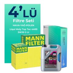 MANN Renault Talisman 1.5 Dizel Filtre Bakım Seti Liqui Moly Motor Yağlı (2015-2018) 4 Lü