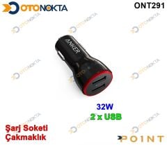ÇAKMAKLIK ŞARJ 2X USB GİRİŞ HIZLI ŞARJ 32W POİNT