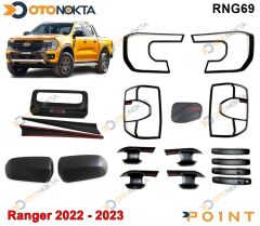 FORD RANGER T9 2022+ SİYAH SET 7 PARÇA POİNT