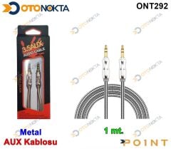 AUX KABLOSU 1 METRE METAL KALİTELİ POİNT