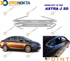 CAM ÇERÇEVESİ KROM SET 12 PRÇ  ASTRA  J SD